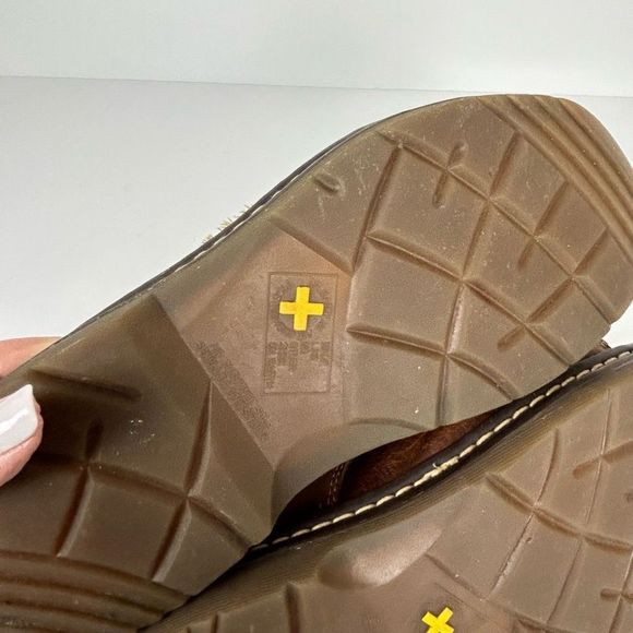 Dr. Martens Doc sandals mens size 9 slides brown leather slip on - Picture 13 of 15